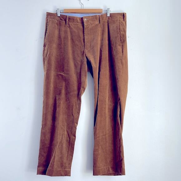 Polo Ralph Lauren Classic Fit wide tooth corduroy straight leg flat front pants - Picture 1 of 7